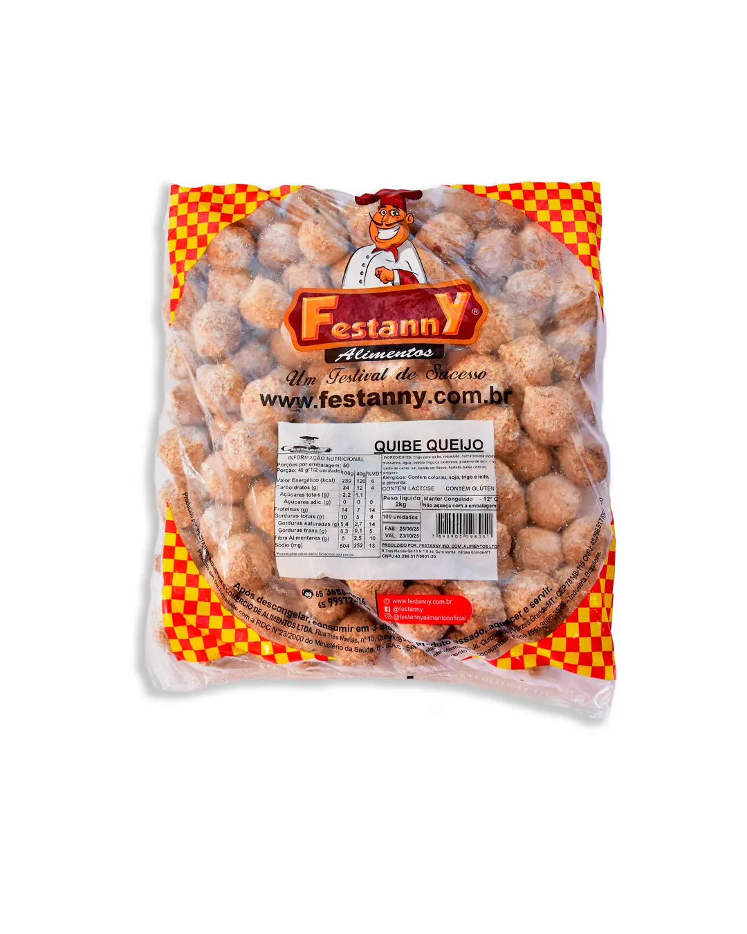 quibe de queijo 2KG Quibe de queijo 2kg