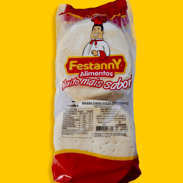 Massa para pizza brotinho